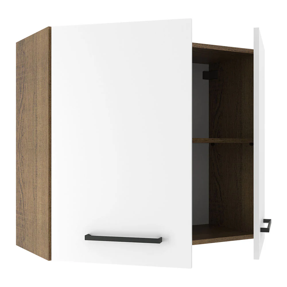 Alacena 70 cm 2 Puertas Agata Marrón/Blanco - Image 4