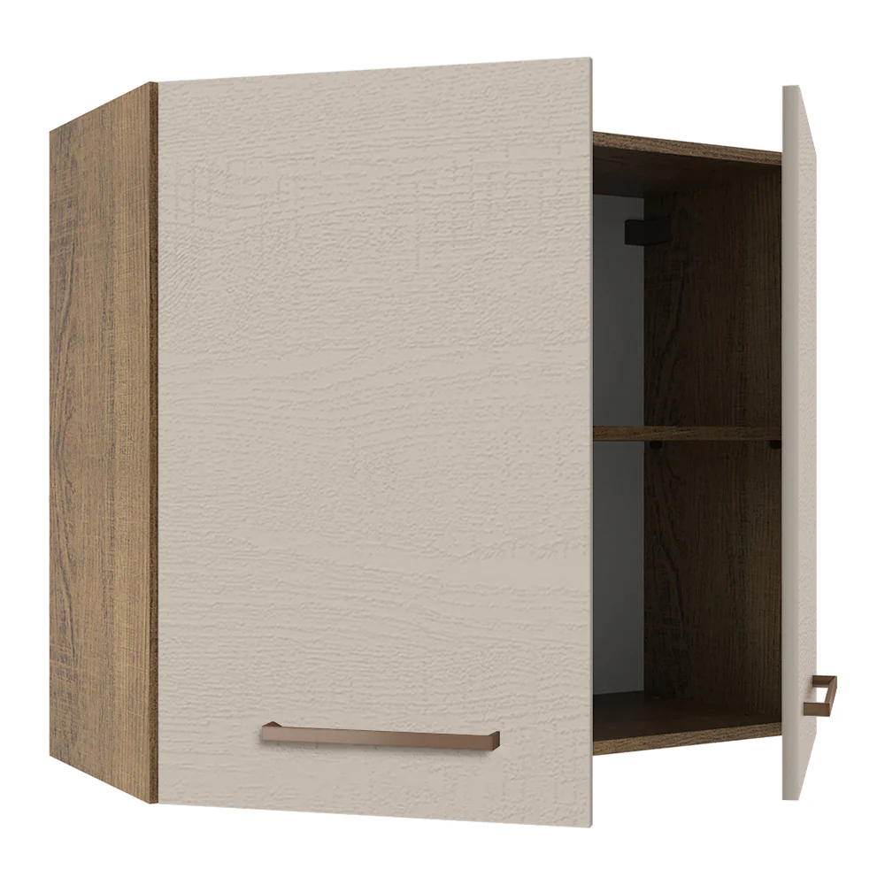 Alacena 70 cm 2 Puertas Agata Marrón/Crema - Image 4
