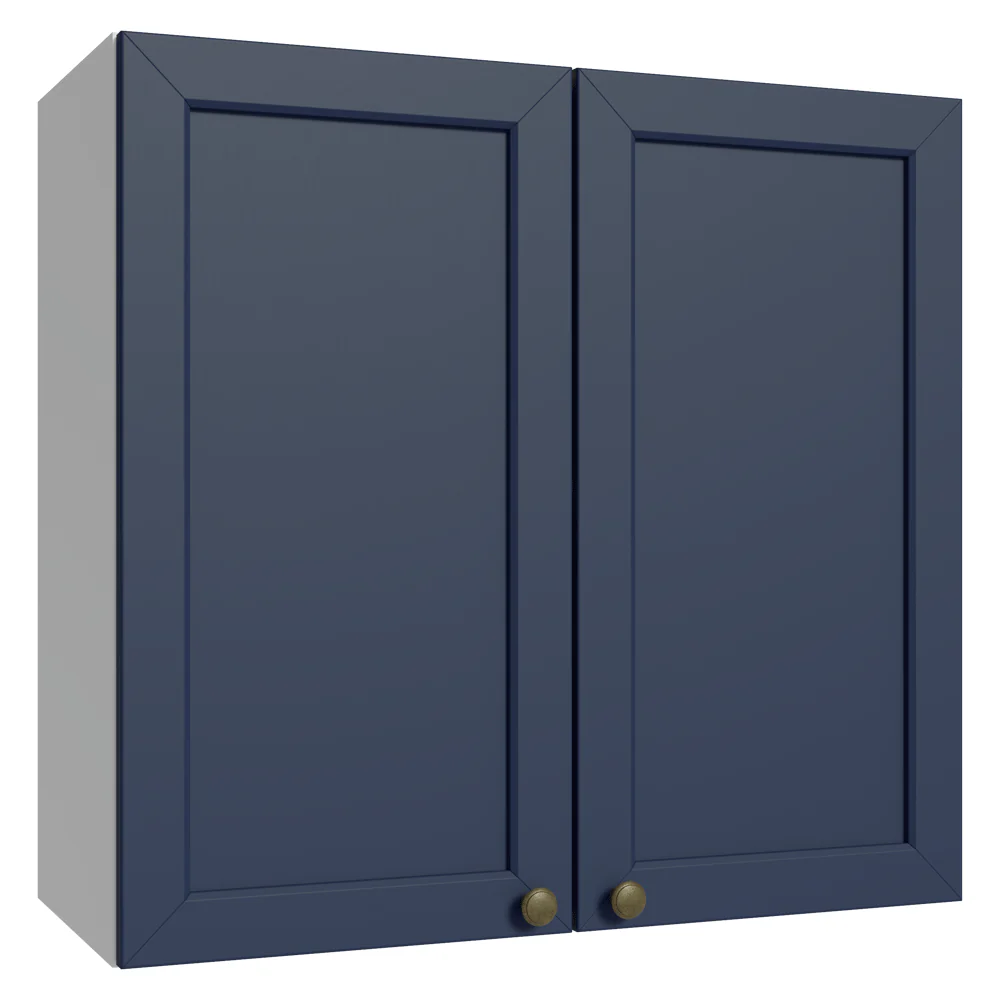 Alacena 70 cm 2 Puertas Blanco/Azul Vik Madesa