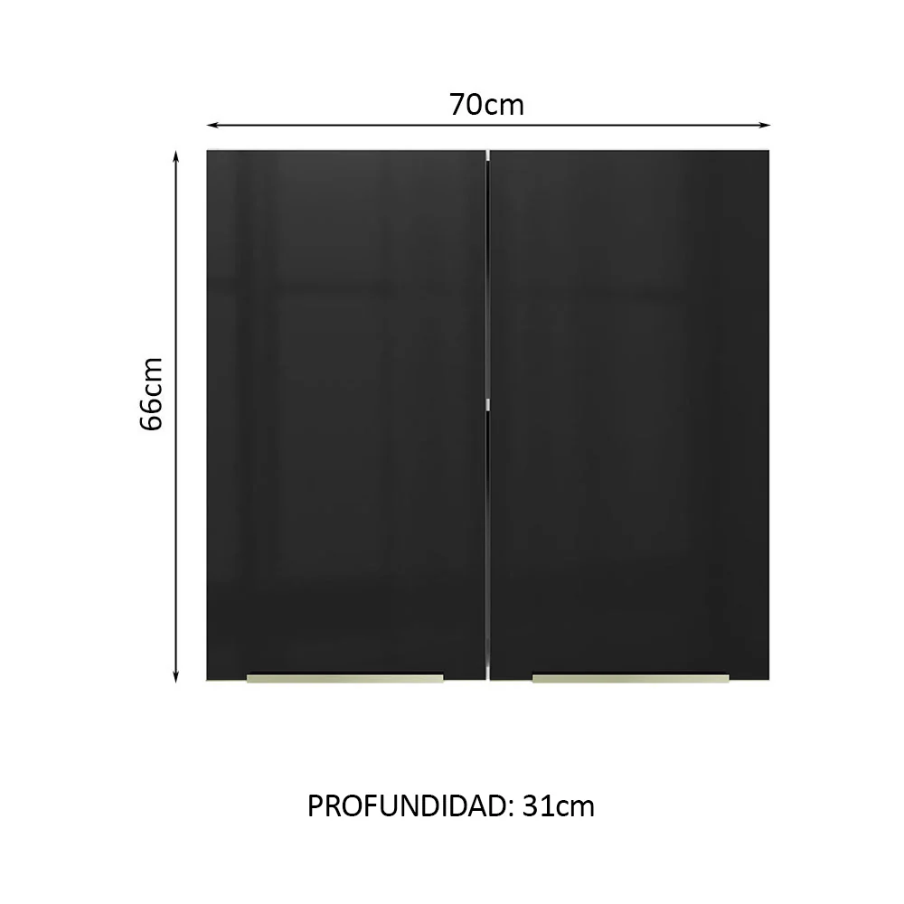 Alacena 70 cm 2 Puertas Lux - Image 2