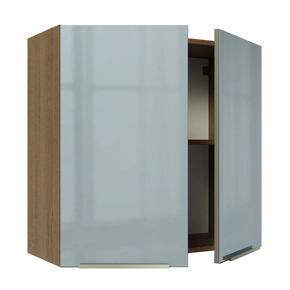 Alacena 70 cm 2 Puertas Lux Marrón/Gris - Image 5