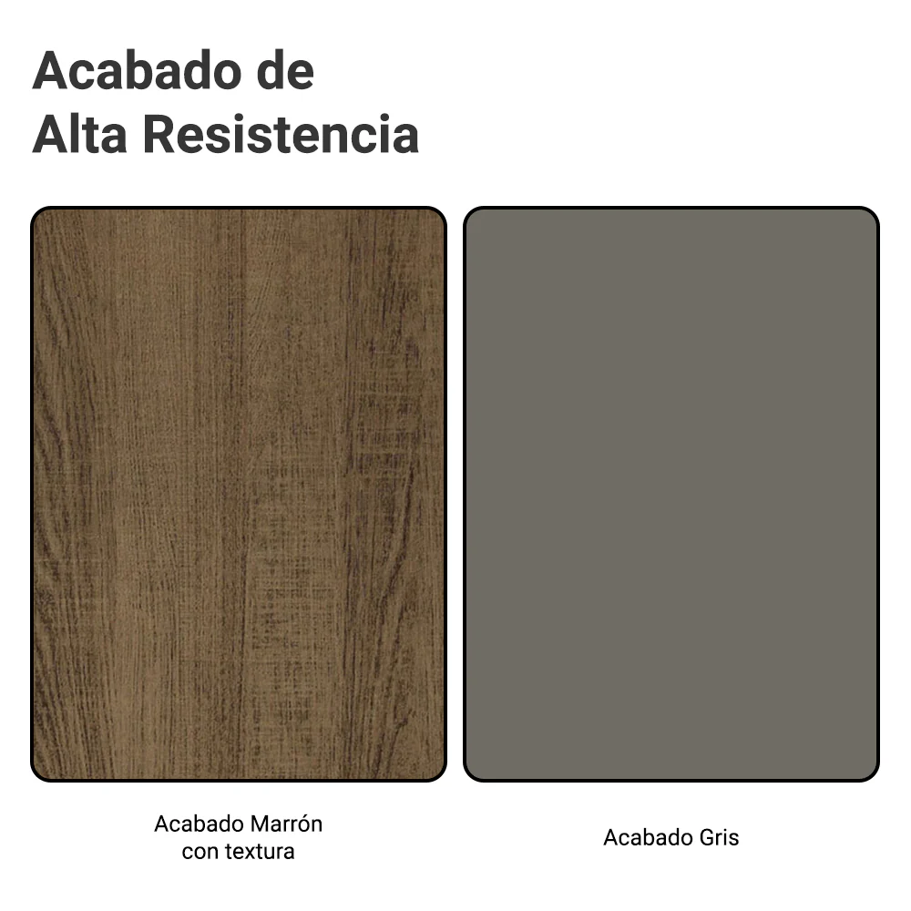 Alacena 70 cm 2 Puertas Marrón/Gris Vik Madesa - Image 9