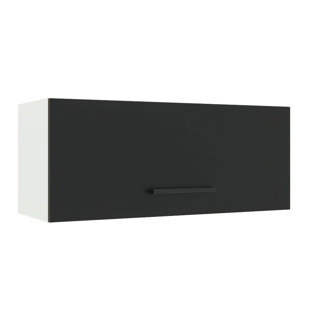 Alacena 80 cm 1 Puerta Agata Blanco/Negro