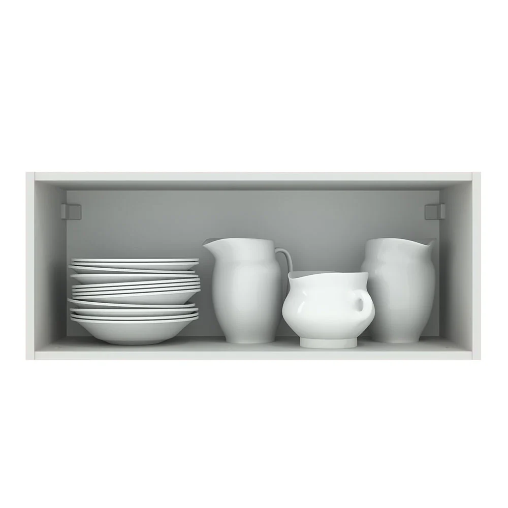 Alacena 80 cm 1 Puerta Agata Blanco/Negro - Image 4
