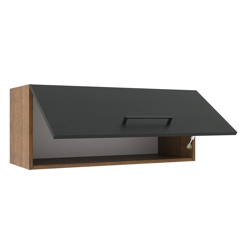 Alacena 80 cm 1 Puerta Agata Marrón/Negro - Image 6