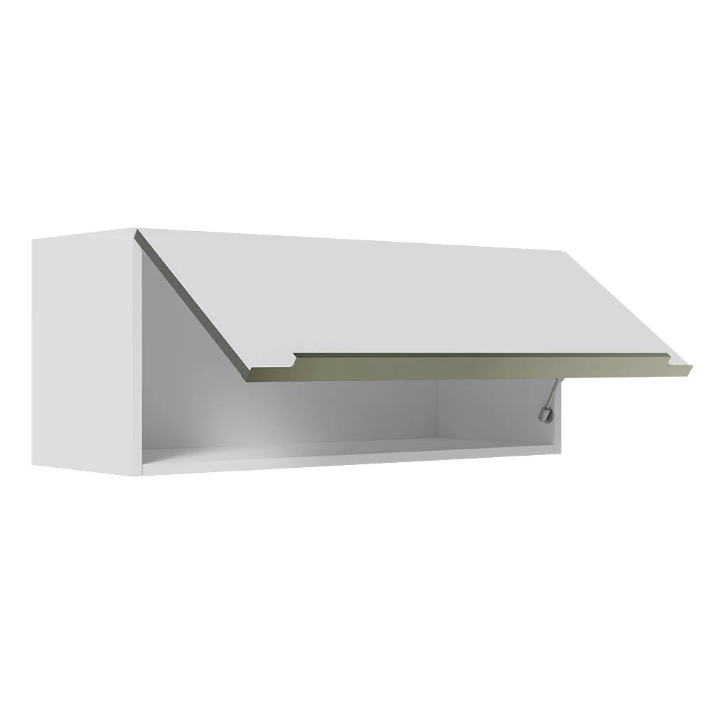 Alacena 80 cm 1 Puerta Lux Blanco/Blanco - Image 6