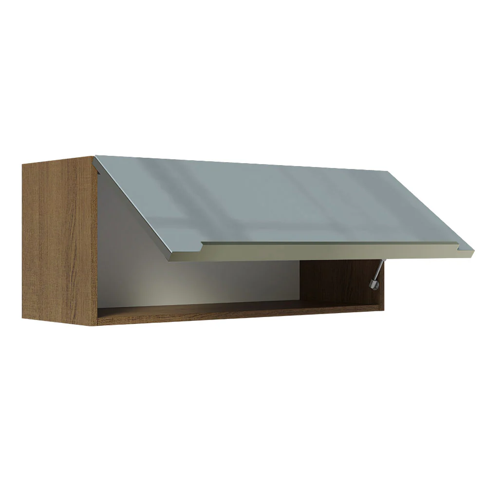 Alacena 80 cm 1 Puerta Lux Marrón/Gris - Image 7