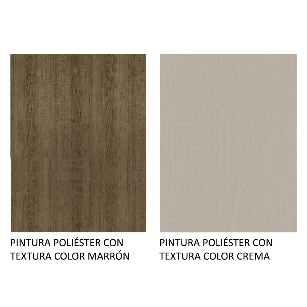 Alacena 80 cm 1 Puerta Rebatible Marrón/Crema Agata Madesa - Image 8