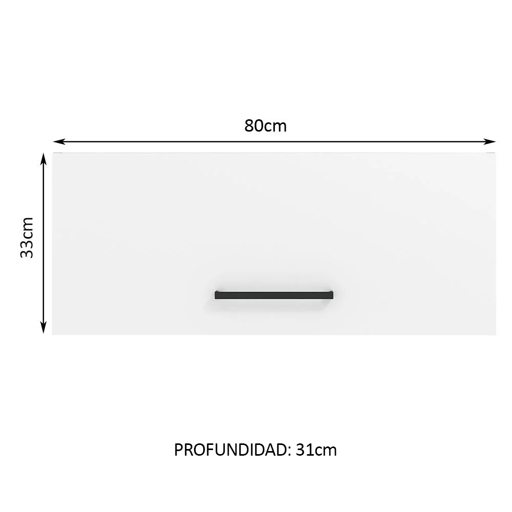 Alacena 80 cm 2 Puertas Agata Blanco - Image 2