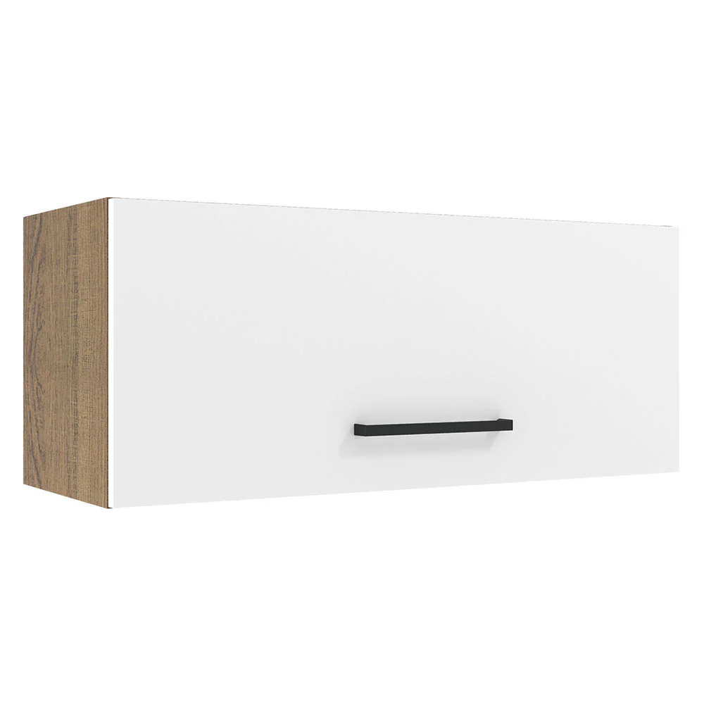 Alacena 80 cm 2 Puertas Agata Marrón/Blanco