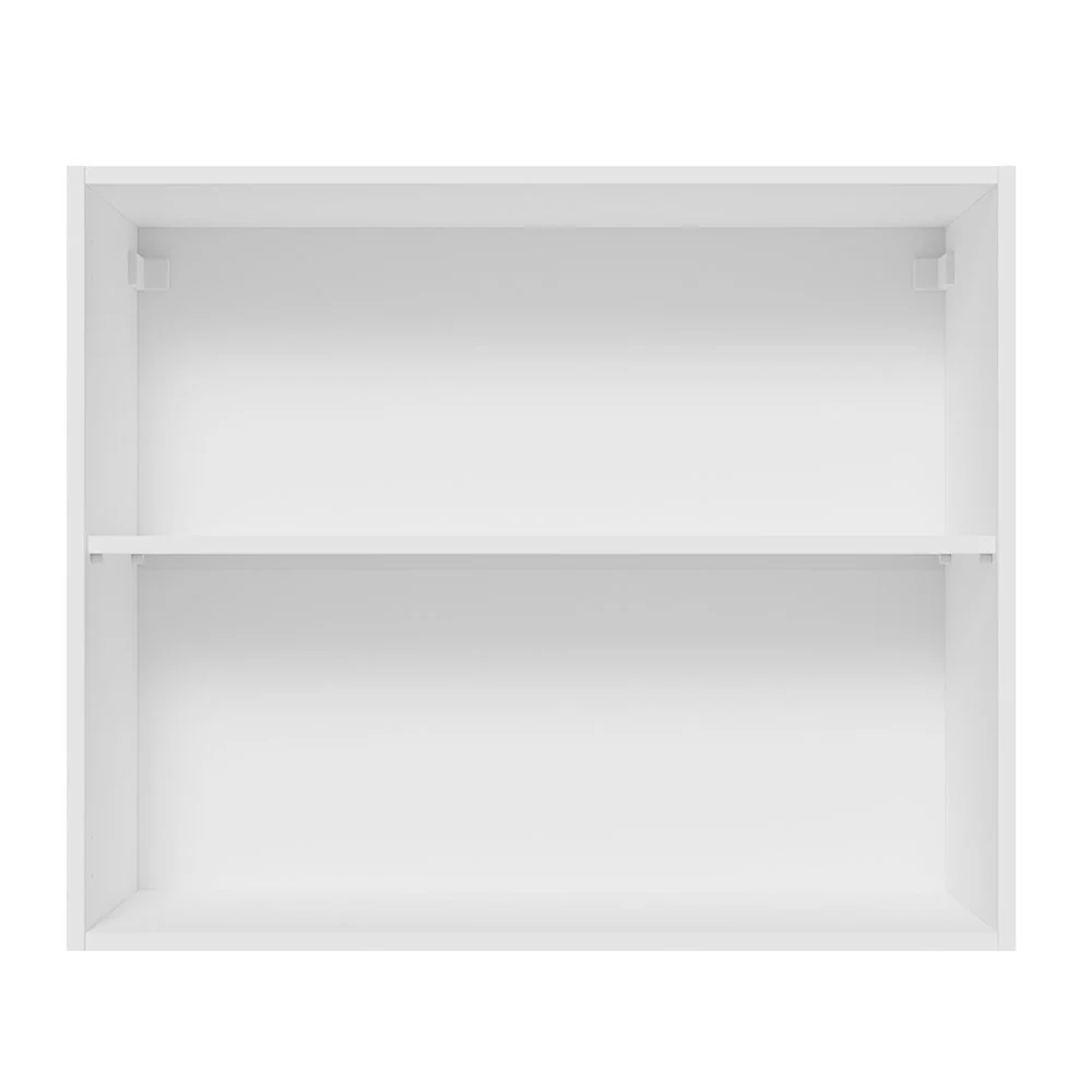 Alacena 80 cm 2 Puertas Glamy Blanco/Marrón - Image 8
