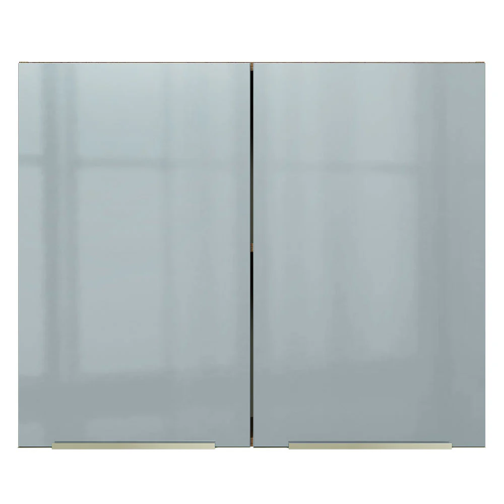 Alacena 80 cm 2 Puertas Lux Marrón/Gris - Image 6