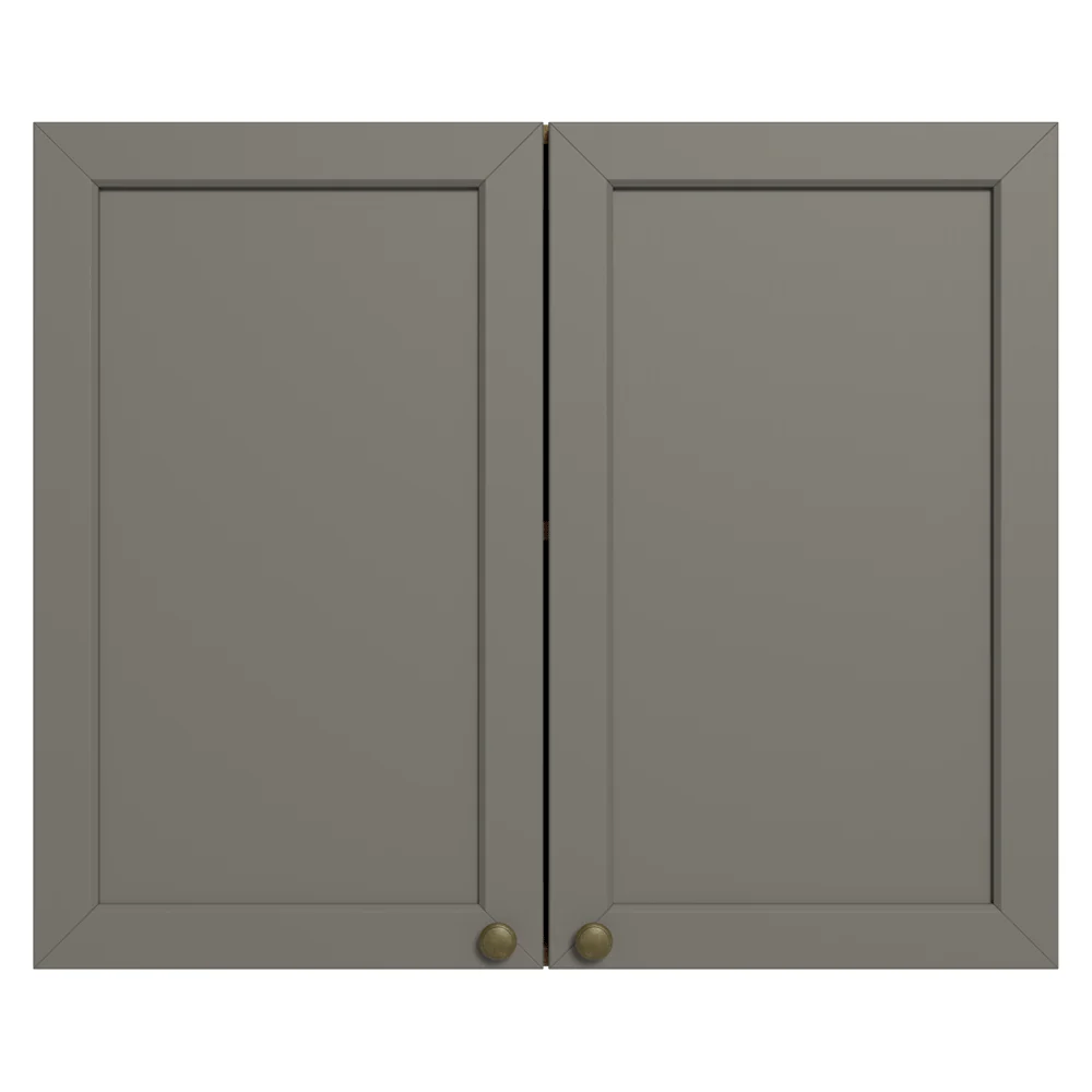 Alacena 80 cm 2 Puertas Marrón/Gris Vik Madesa - Image 10