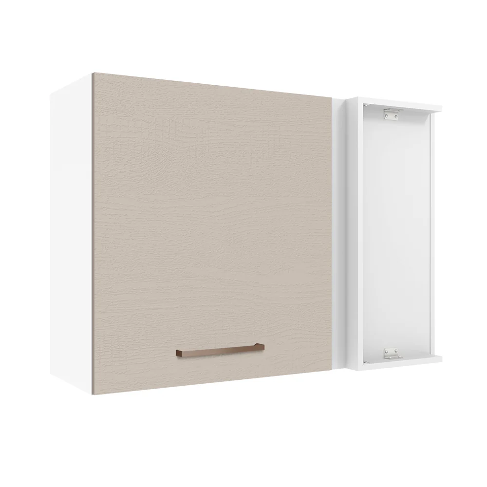Alacena 94 cm 1 Puerta Agata Blanco/Crema