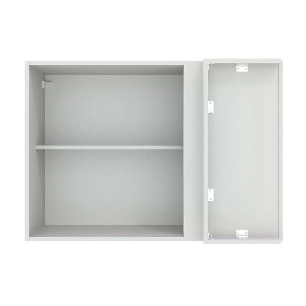 Alacena 94 cm 1 Puerta Agata Blanco/Negro - Image 7