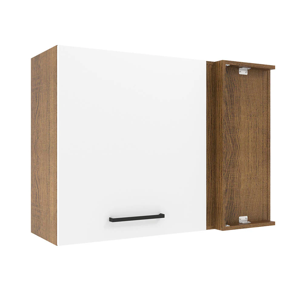Alacena 94 cm 1 Puerta Agata Marrón/Blanco