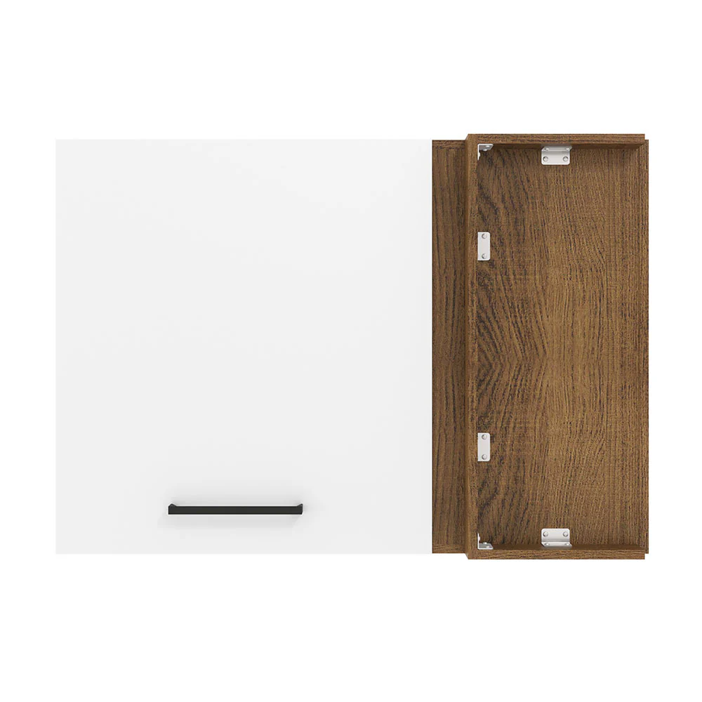 Alacena 94 cm 1 Puerta Agata Marrón/Blanco - Image 3