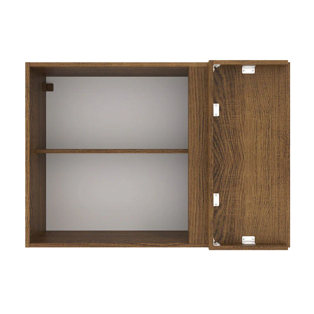 Alacena 94 cm 1 Puerta Agata Marrón/Blanco - Image 8