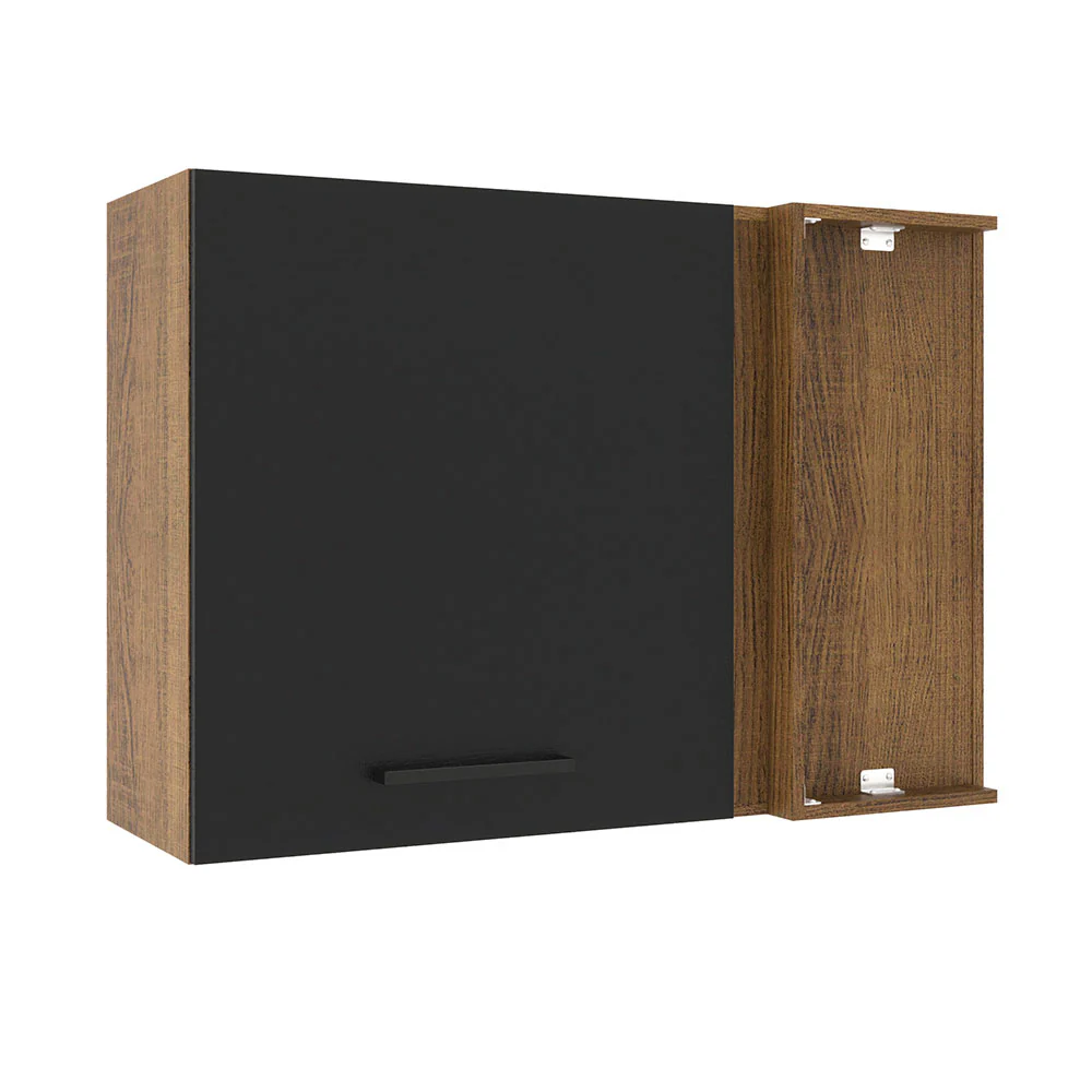 Alacena 94 cm 1 Puerta Agata Marrón/Negro