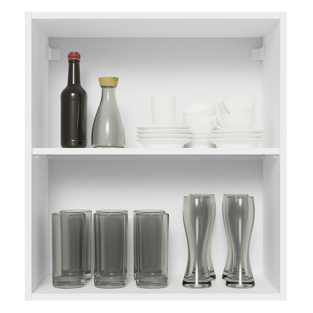 Alacena Cocina 100% MDF 60 cm 1 Puerta Blanco/Marrón Acordes Madesa - Image 3