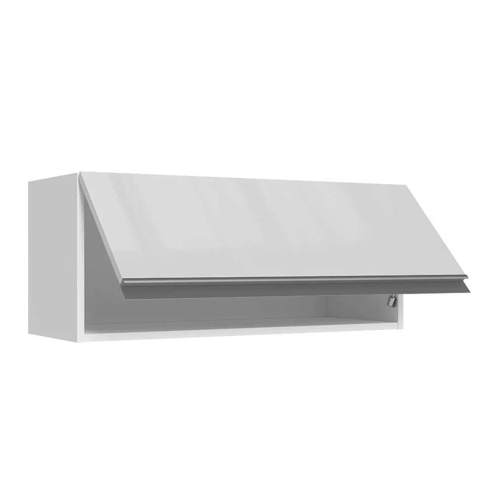 Alacena Cocina 100% MDF 70 cm 1 Puerta Abatible Frente Blanco Brillante Acordes Madesa - Image 4
