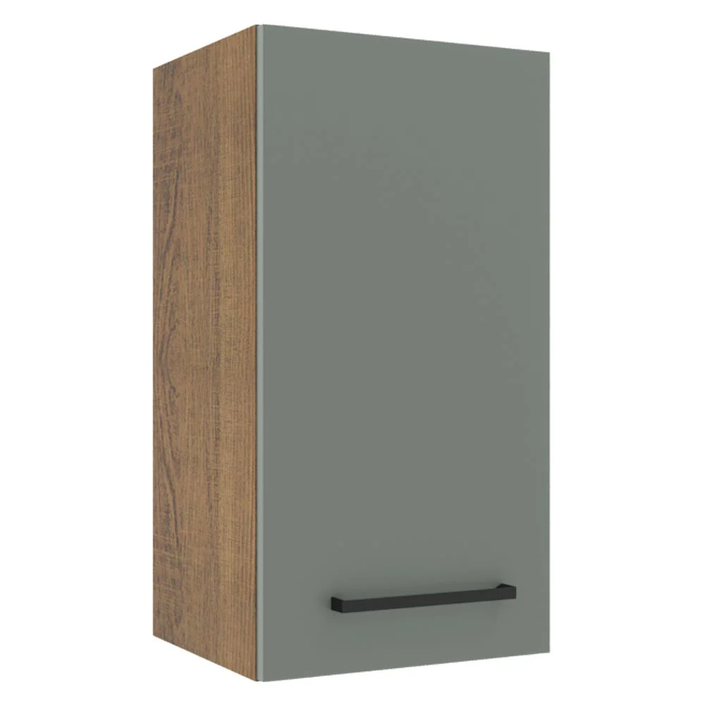 Alacena Cocina 35 cm 1 Puerta Marrón/Gris Agata Madesa