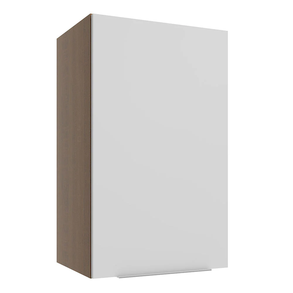 Alacena Cocina 40 cm 1 Puerta Marrón/Blanco Stella Madesa