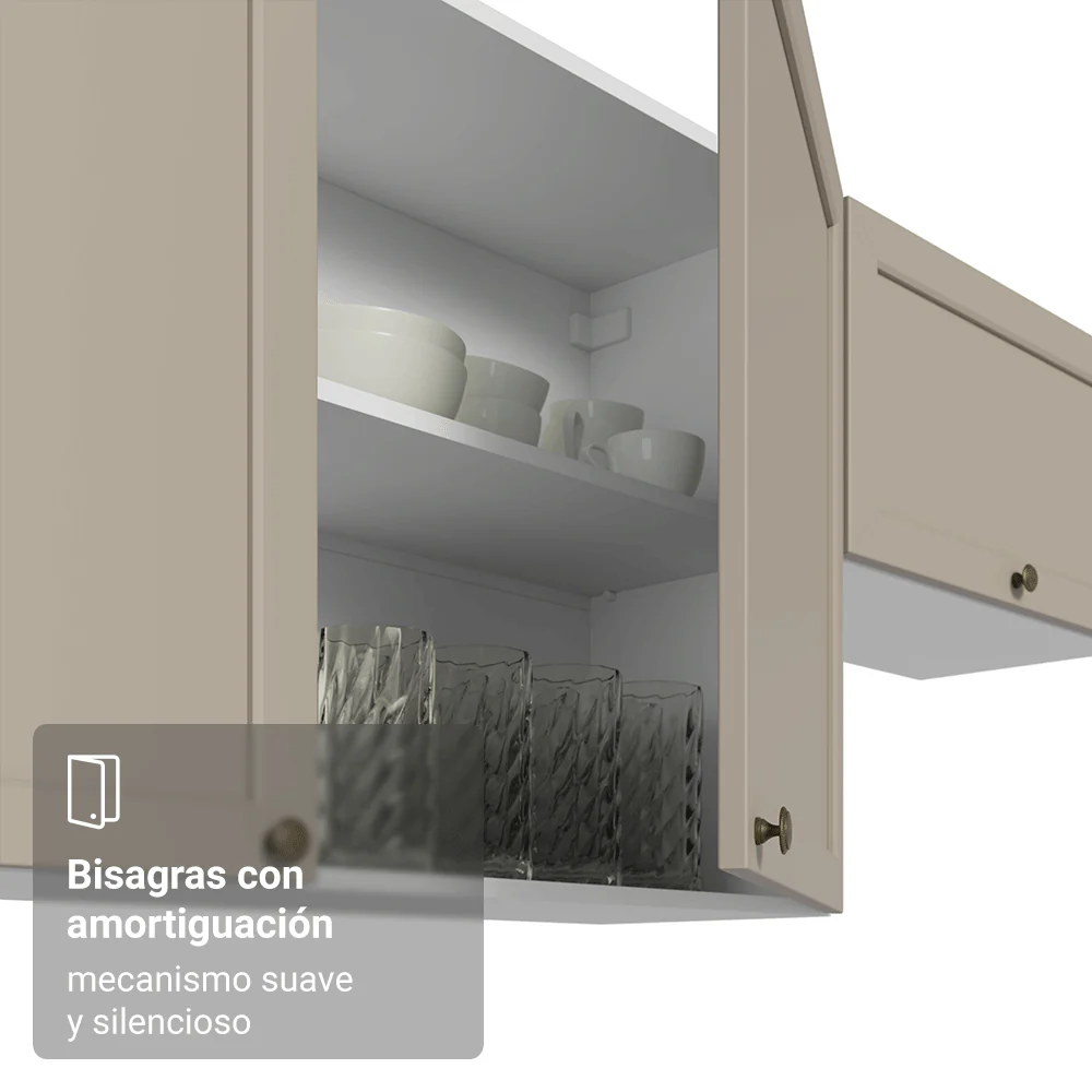 Alacena Cocina 50cm 1 Pueta Blanco/Crema Vik Madesa - Image 7