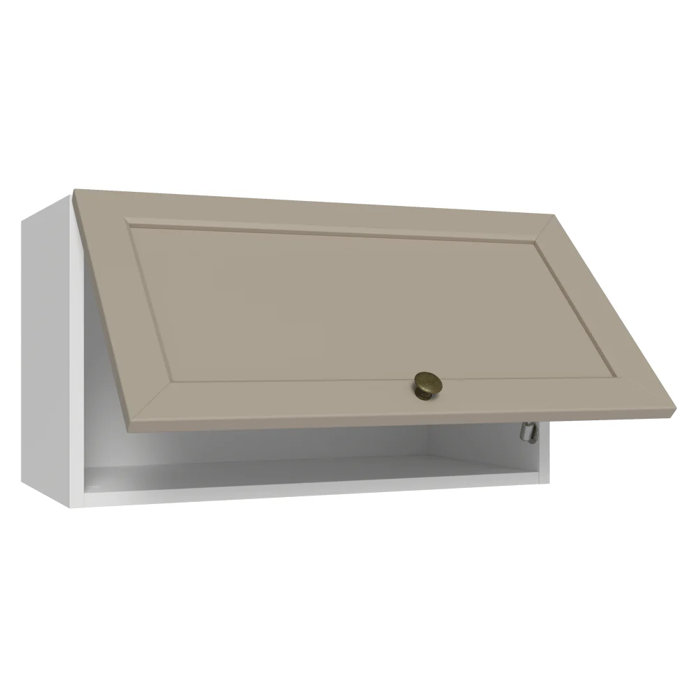 Alacena Cocina 60 cm 1 Pueta Abatible Blanco/Crema Vik Madesa - Image 7