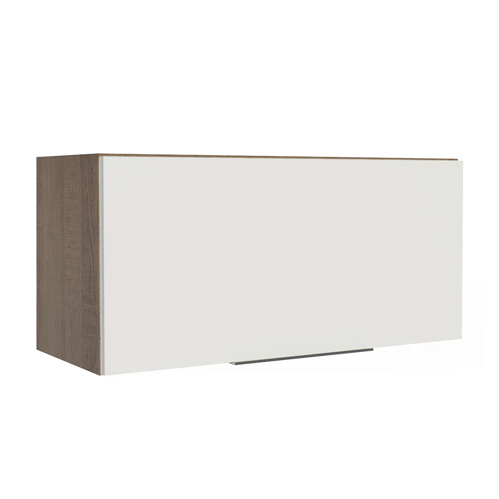 Alacena Cocina 70 cm 1 Puerta Abatible Marrón/Blanco Stella Madesa