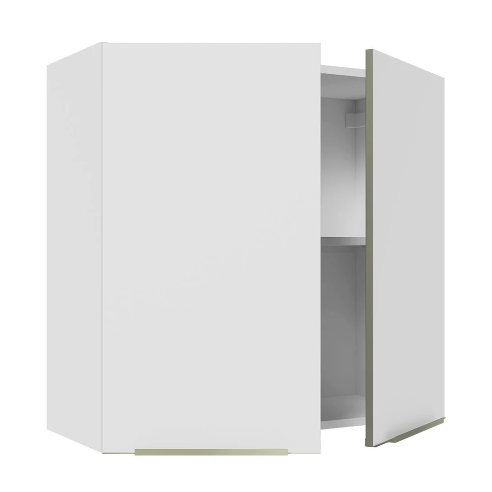 Alacena Cocina 70 cm 2 Puertas Blanco/Blanco Aterciopelado Lux Madesa - Image 5