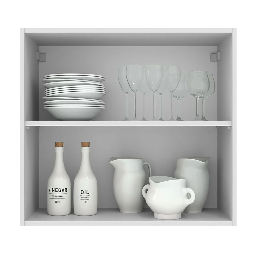 Alacena Cocina 70 cm 2 Puertas Blanco/Negro Agata Madesa - Image 4