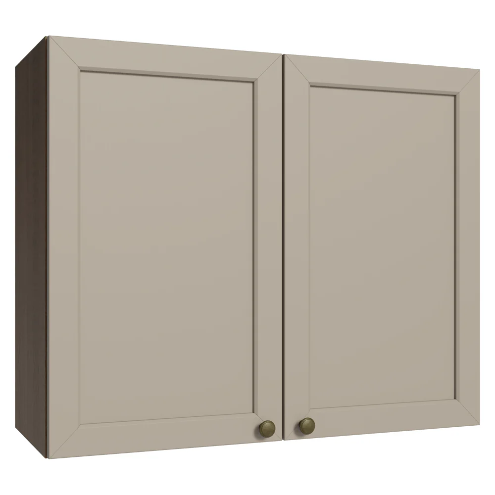 Alacena Cocina 80 cm 2 Puetas Marrón/Crema Vik Madesa