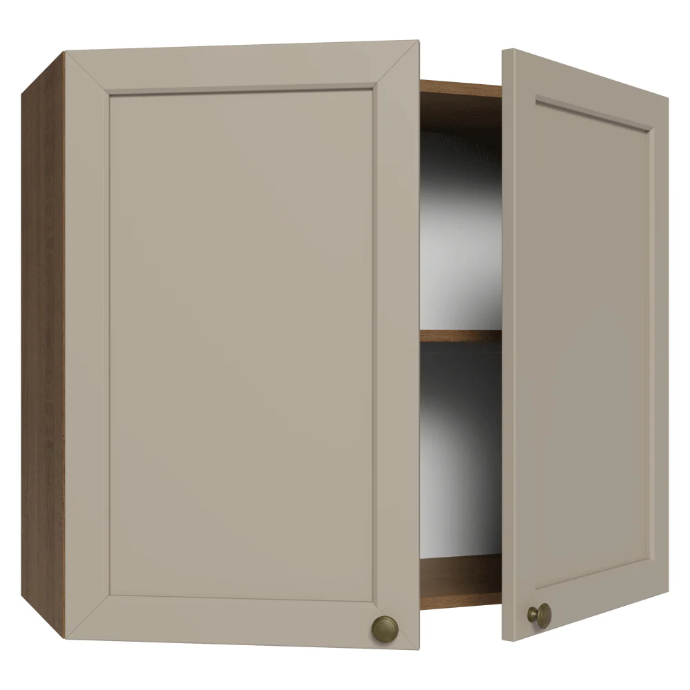 Alacena Cocina 80 cm 2 Puetas Marrón/Crema Vik Madesa - Image 8