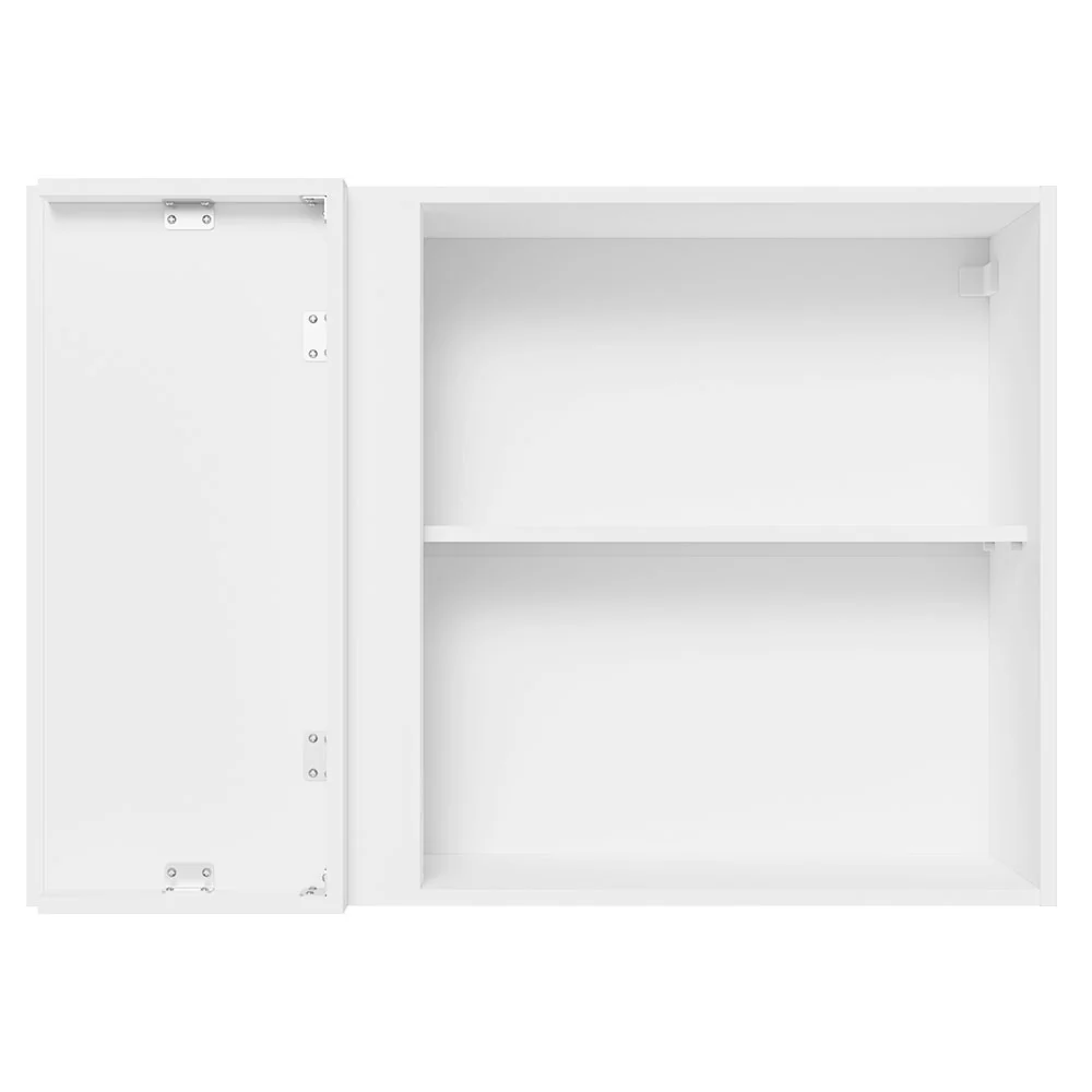 Alacena Cocina Esquinera 100% MDF 1 Puerta Blanco Brillante Acordes Madesa - Image 7