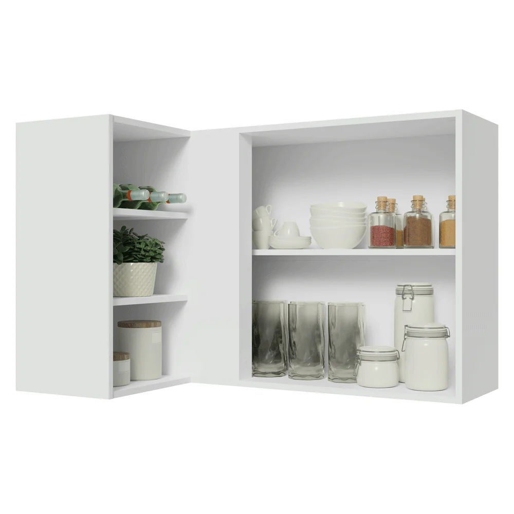 Alacena Cocina Esquinera Para Línea 60 cm de Profundidad Blanco/Crema Vik Madesa - Image 4