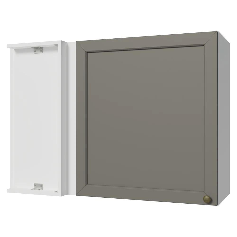Alacena esquinero 1 Puerta Blanco/Gris Vik Madesa
