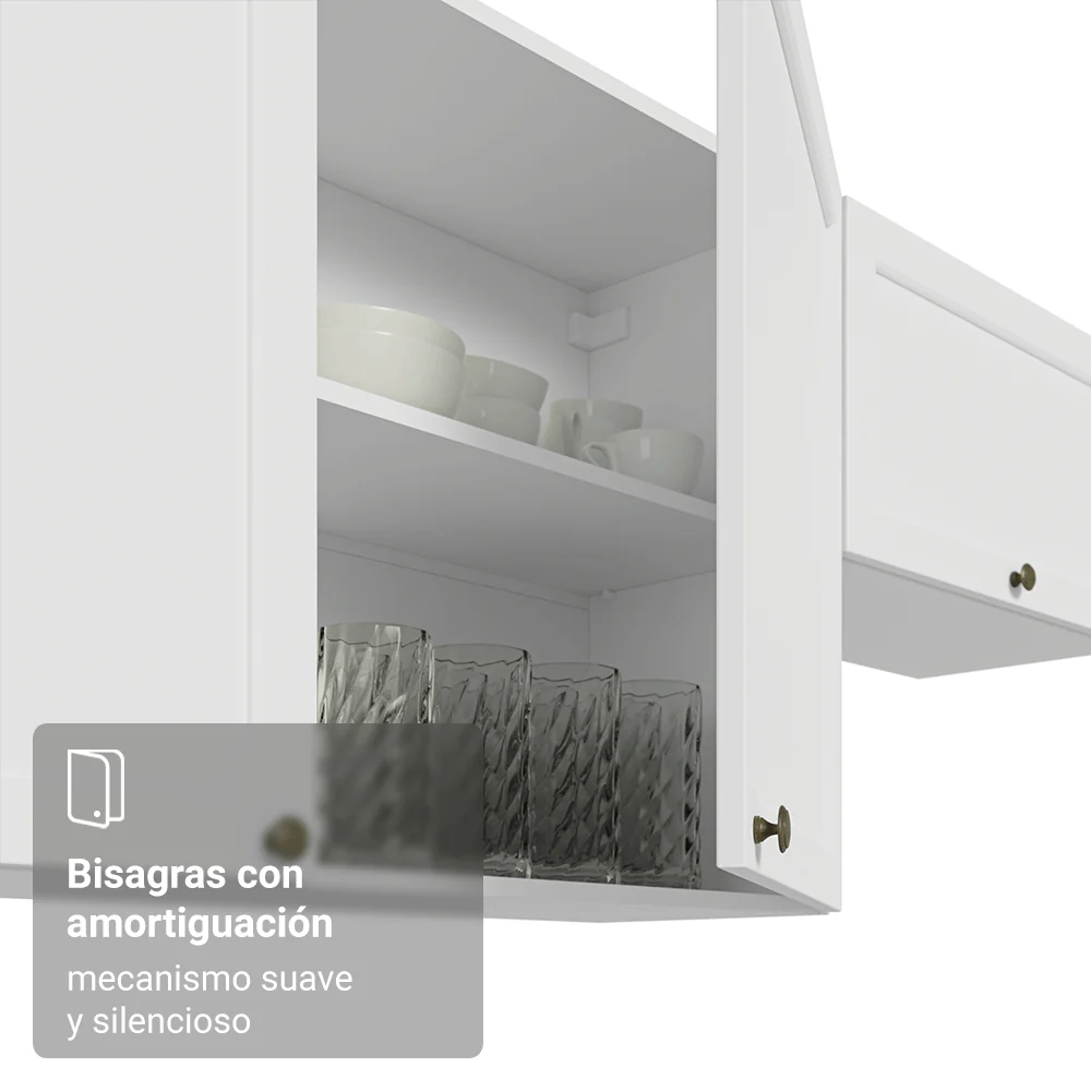 Alacena esquinero 1 Puerta Blanco Vik Madesa - Image 6