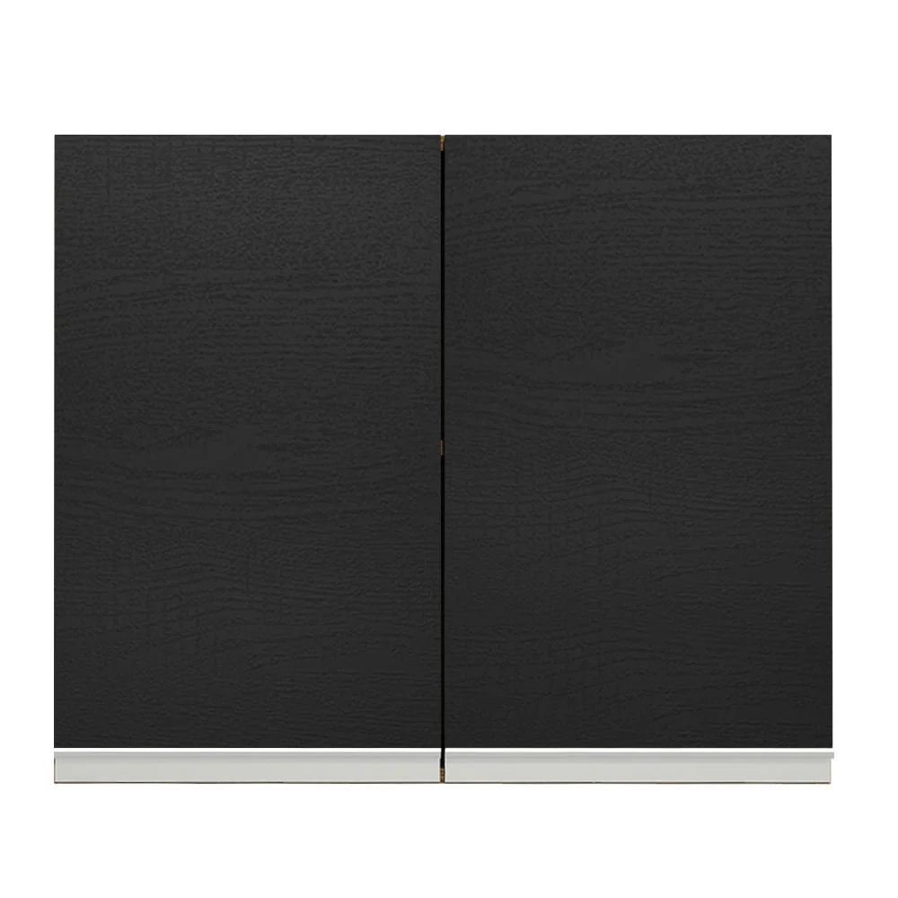 Alacena Gabinete Superior Cocina Madesa Glamy 80cm Marrón/Negro - Image 6