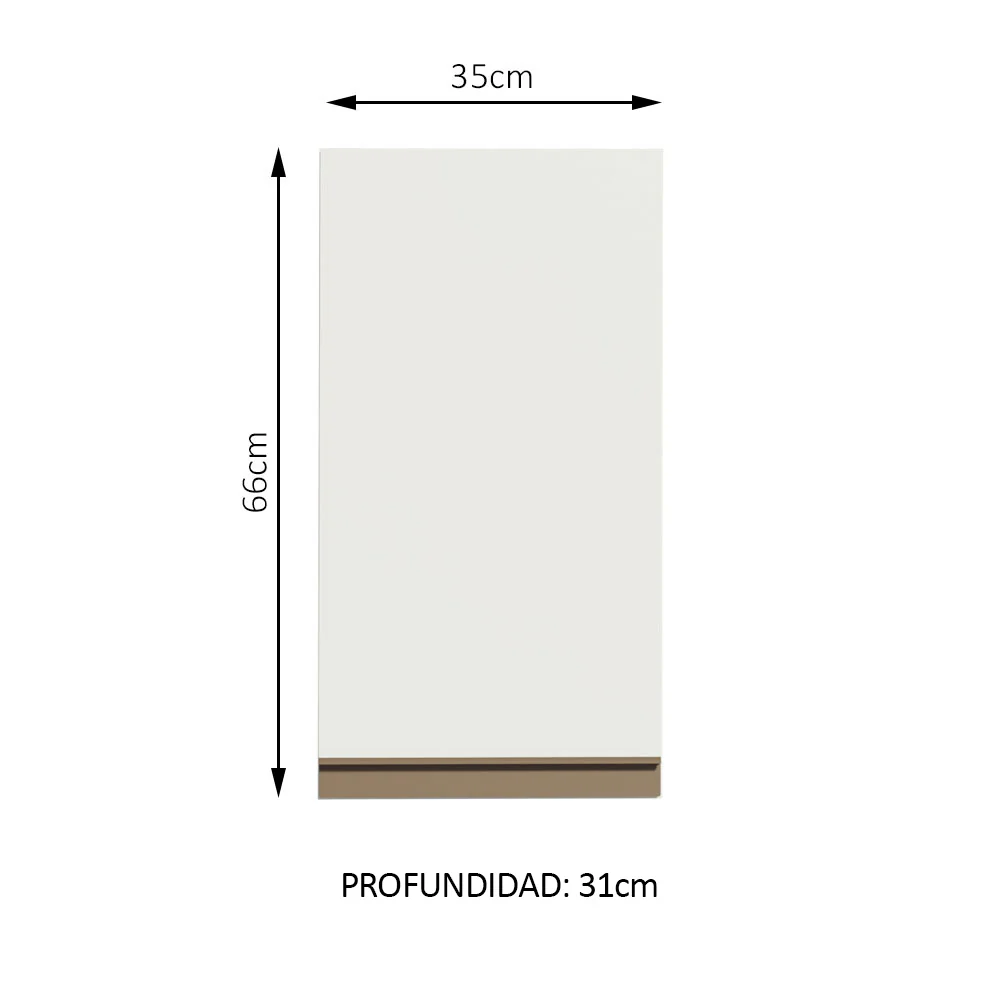Alacena para Cocina 35 cm Blanco Reims Madesa - Image 2
