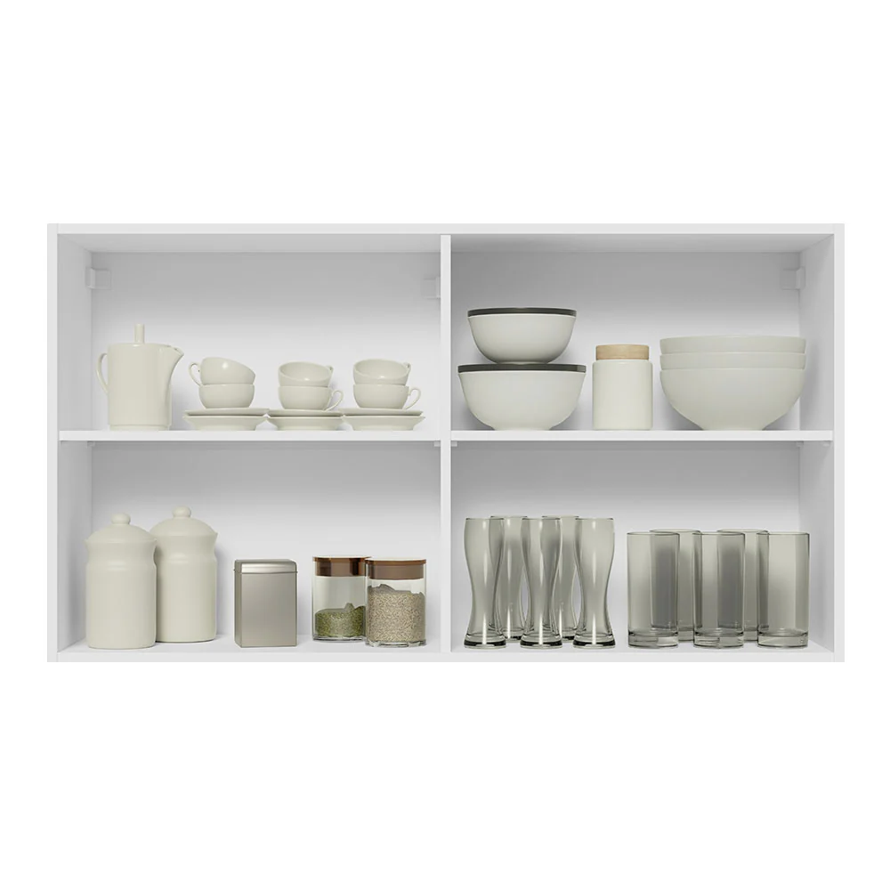 Alacena Gabinete Superior Madesa Glamy 120cm Blanco/Crema - Image 5