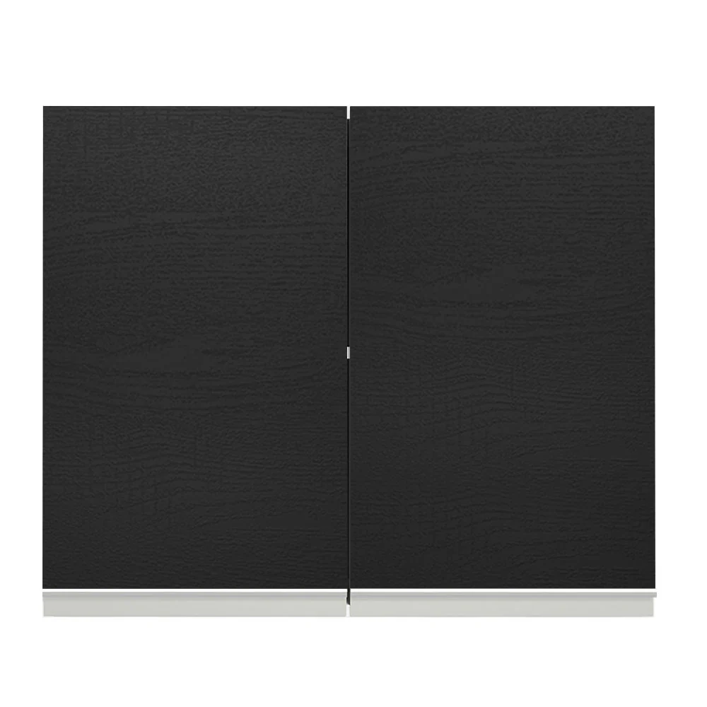 Alacena Gabinete Superior Madesa Glamy 80cm Blanco/Negro - Image 3