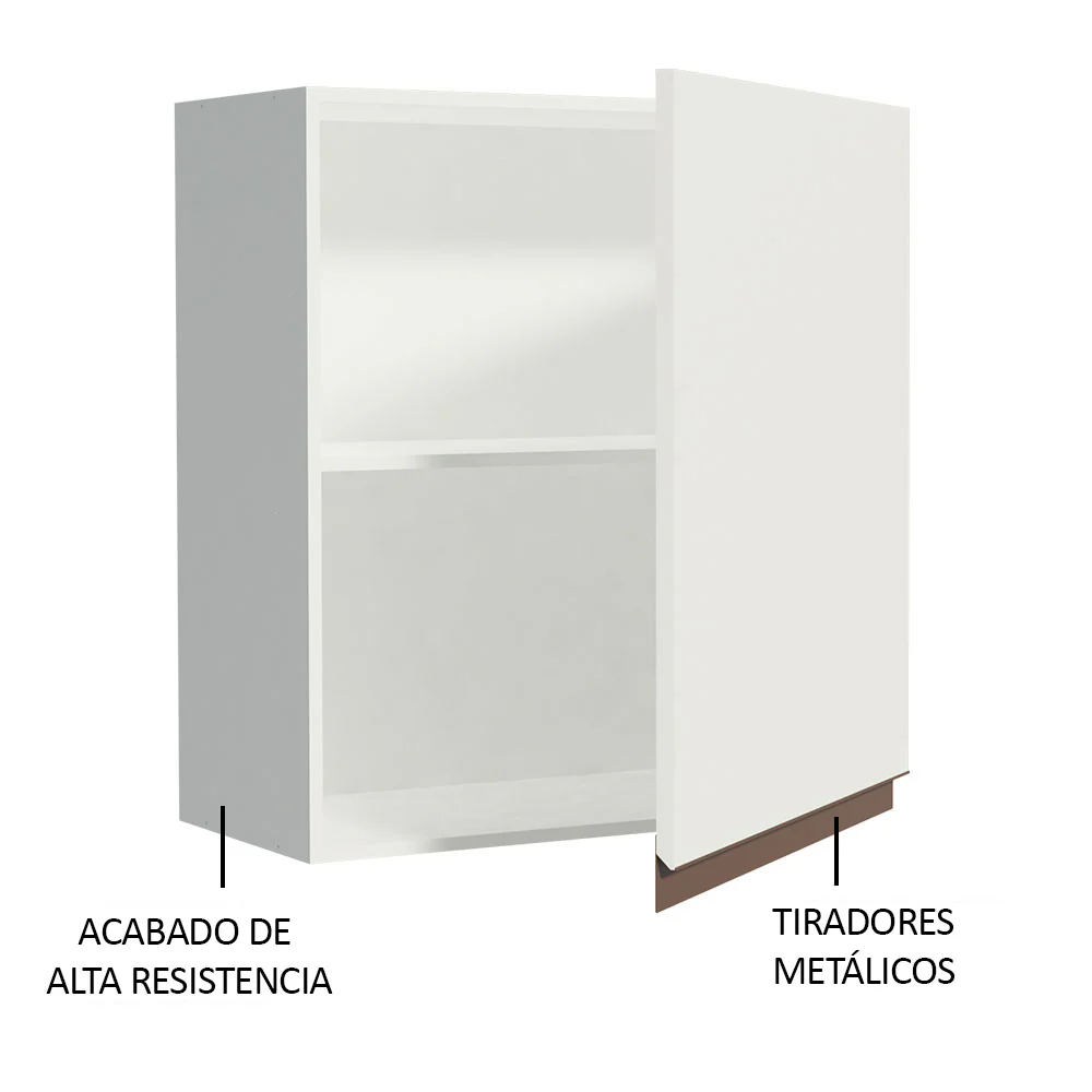 Alacena Gabinete Superior Reims 60 cm 1 Puerta Blanco - Image 4