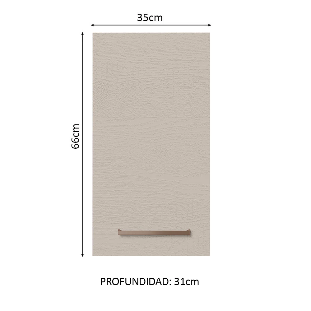 Alacena Madesa Agata 35 Cm 1 Puerta - Image 2