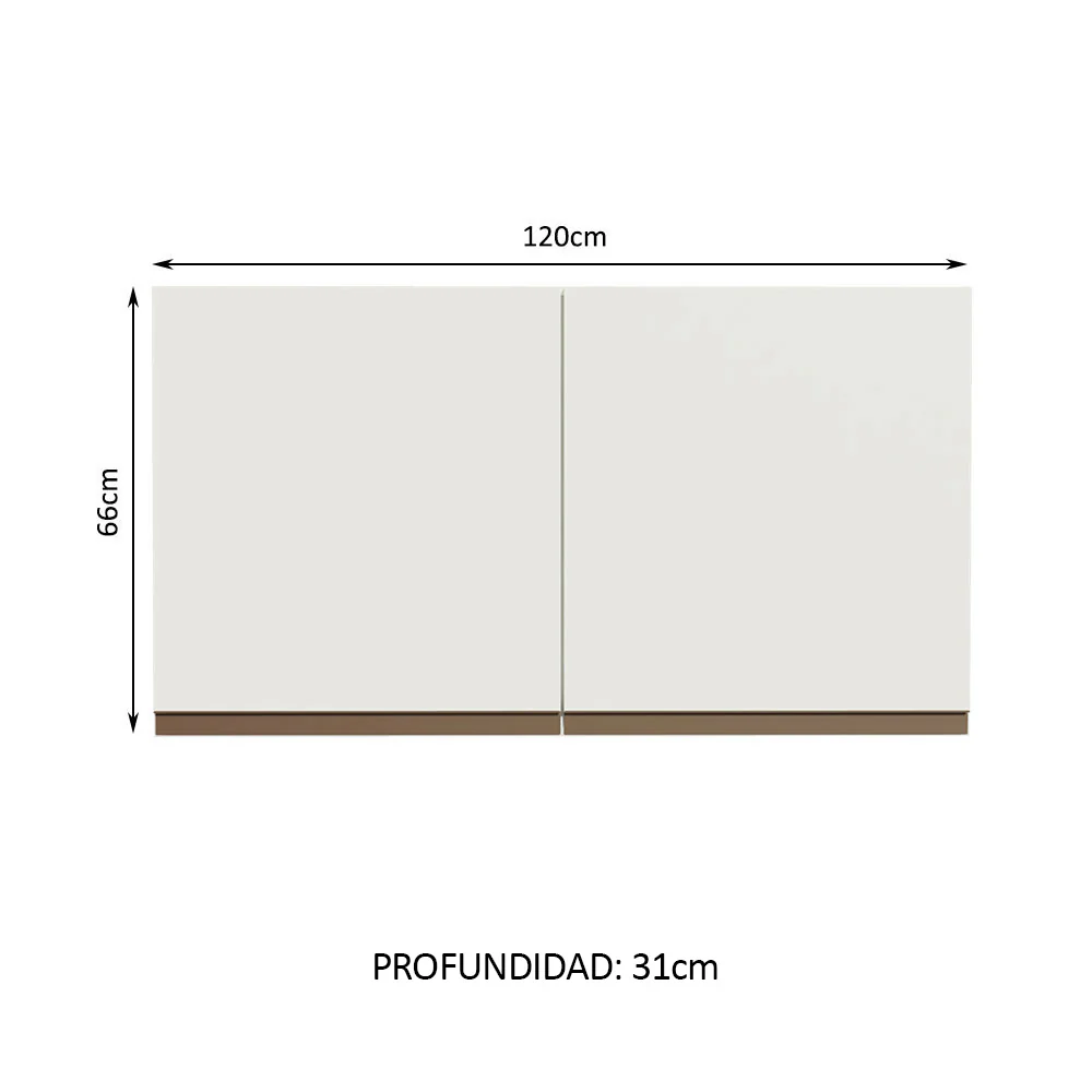 Alacena Madesa Reims 120 cm 2 Puertas - Image 2