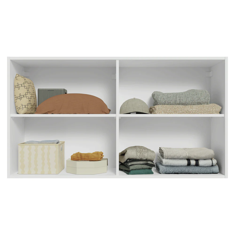 Alacena para Dormitorio 120 cm 2 Puertas Neo Blanco - Image 4