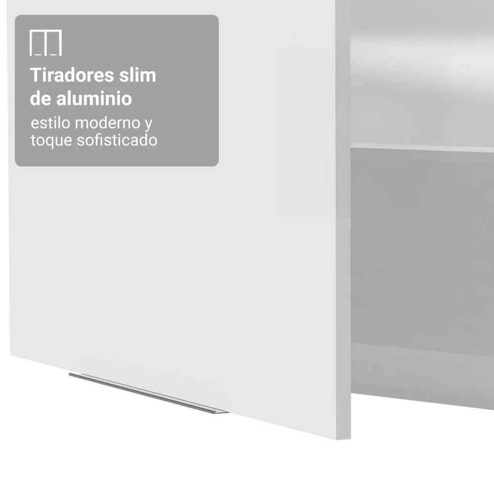 Alacena para Dormitorio 70 cm 2 Puertas Neo Blanco - Image 5