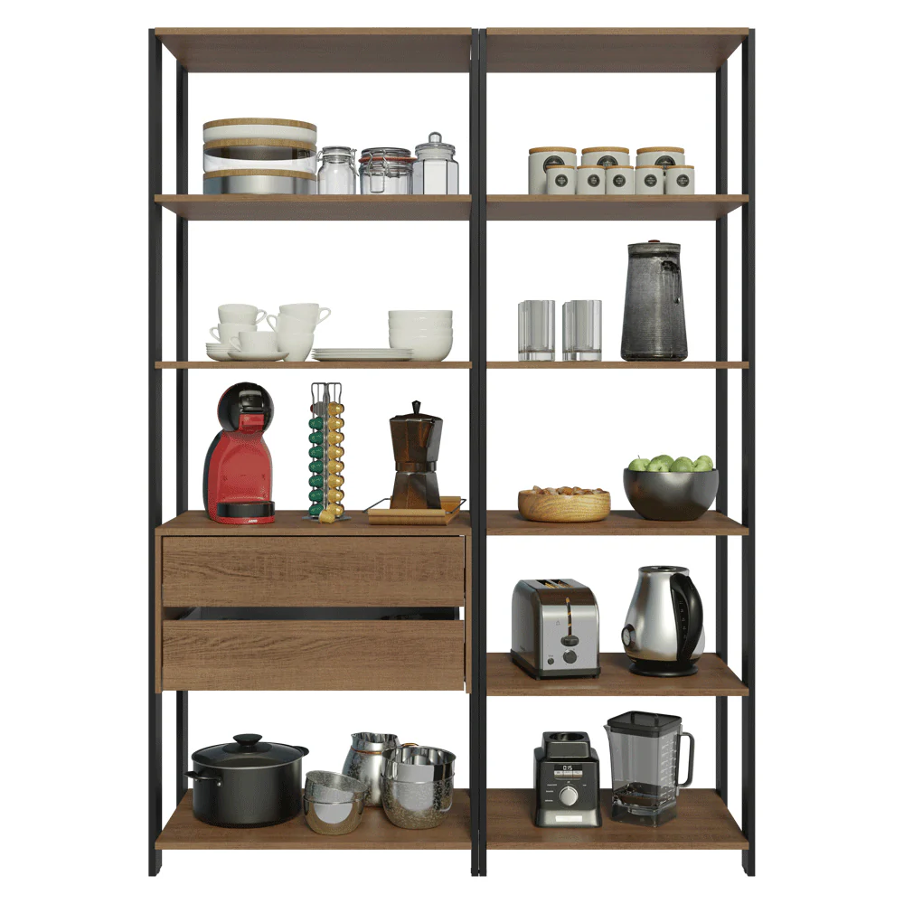 Armario Organizador Multiuso para Cocina Madesa 129cm MN - Image 7
