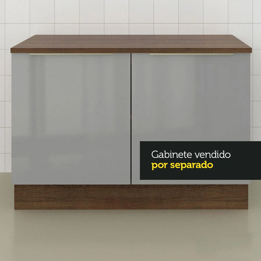 Tapa Para Bajo Mesada 120 cm Madesa Marrón - Image 3