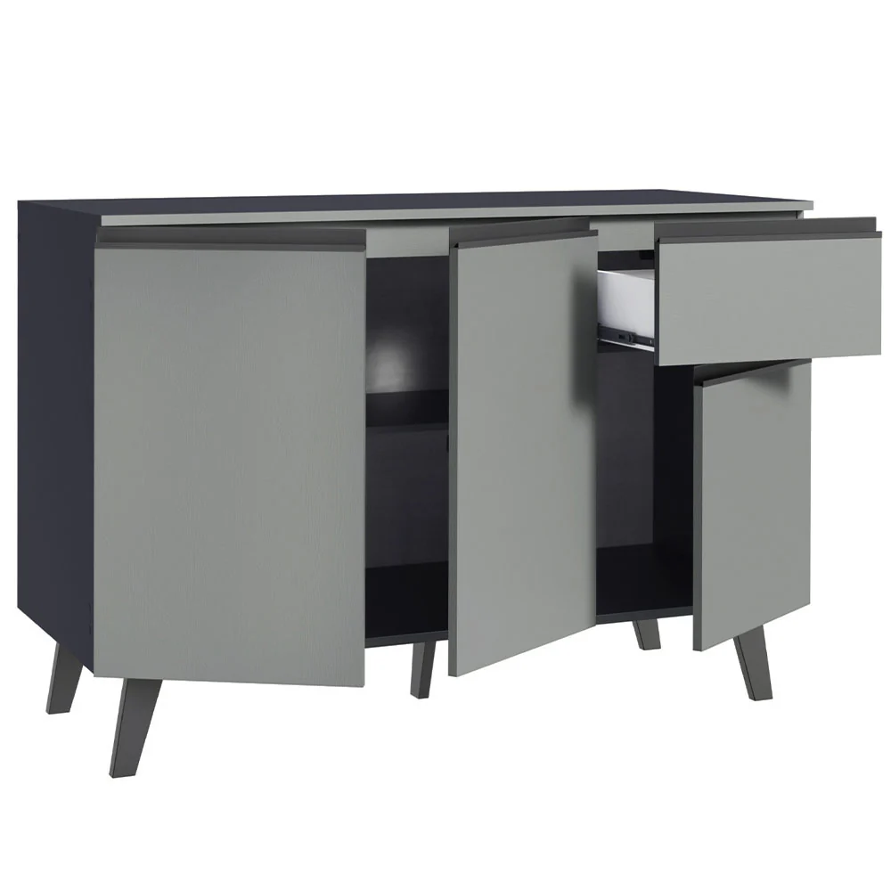 Bajo Mesada Cocina 120 cm 1 Cajón 3 Puertas Gris Nice Madesa - Image 8